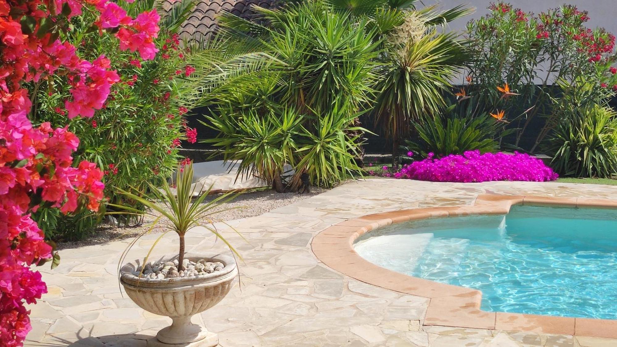 Grand Appartement Dans Maison Avec Piscine Privee Fréjus Buitenkant foto