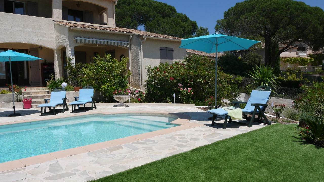 Grand Appartement Dans Maison Avec Piscine Privee Fréjus Buitenkant foto