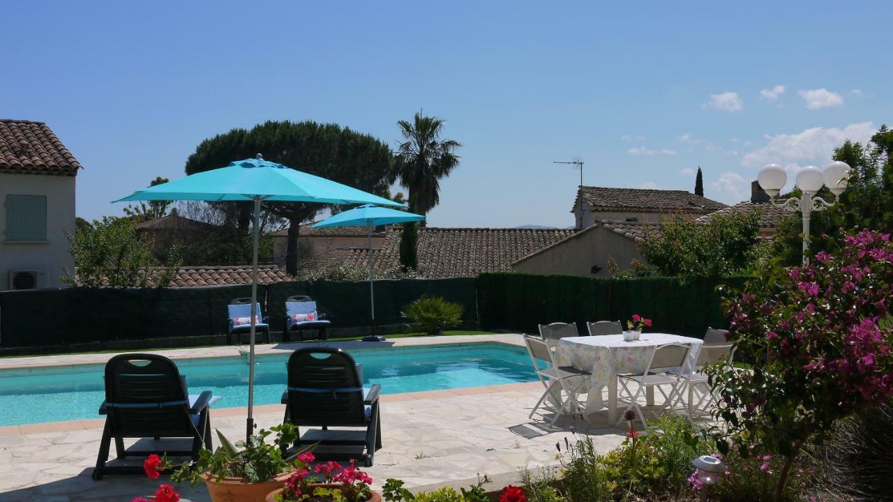 Grand Appartement Dans Maison Avec Piscine Privee Fréjus Buitenkant foto