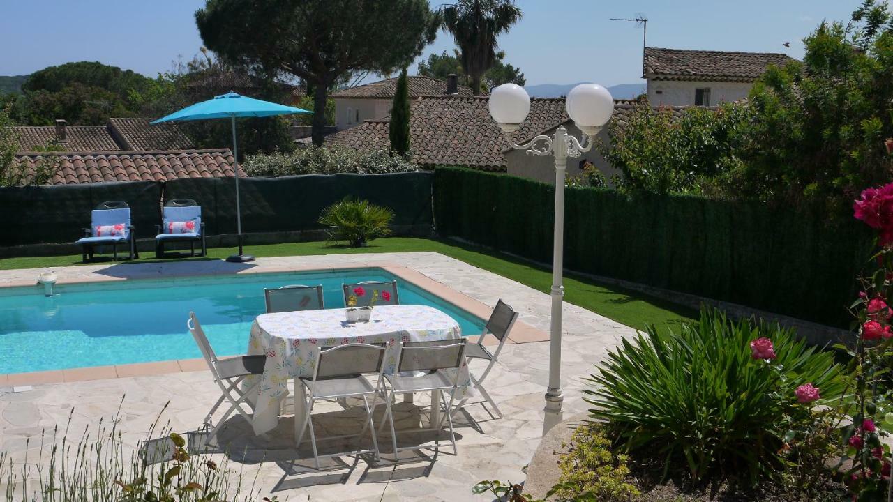 Grand Appartement Dans Maison Avec Piscine Privee Fréjus Buitenkant foto